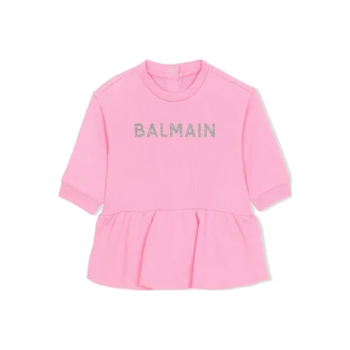 BALMAIN Платье Светло-розовое для малышей и детей дошкольного возраста