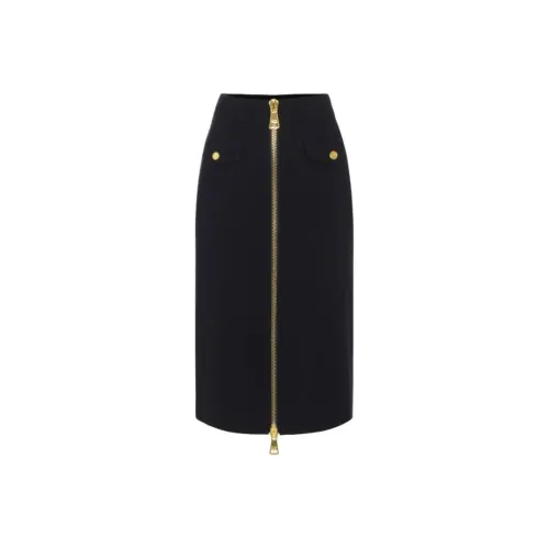 Elisabetta Franchi Повседневный Длинный Юбка Женские Черный