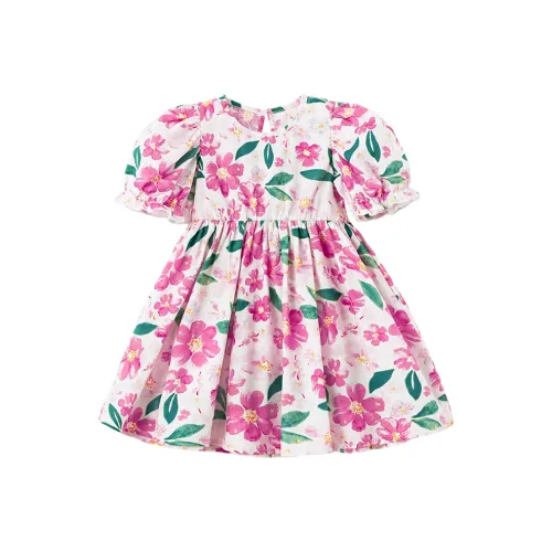 Dis Rabbit Детское платье для девочек розовый красный