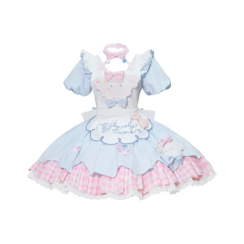 Leopard Kitten Лолита-стиль Женские Синий Розовый