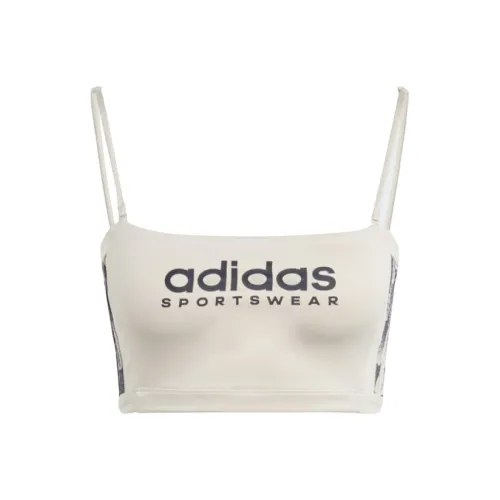 Adidas Tiro SUMMER TUBE Топ с съемными ремнями Sport Жилеты Женские Серый Белый