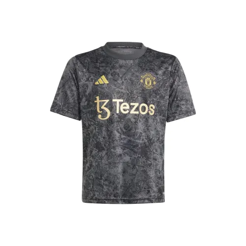 Adidas T-рубашка Sport Performance MANCHESTER UNITED STONE ROSES черная детская