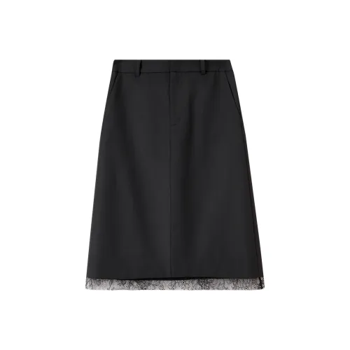 SENTUBILA Повседневный длинный юбка женский черный