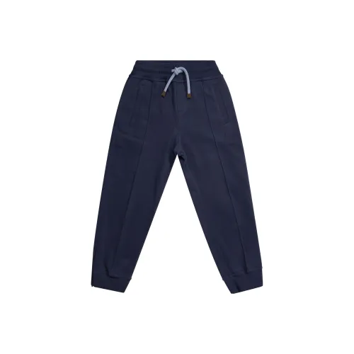 BRUNELLO CUCINELLI Морской синий Kids Спортивные брюки