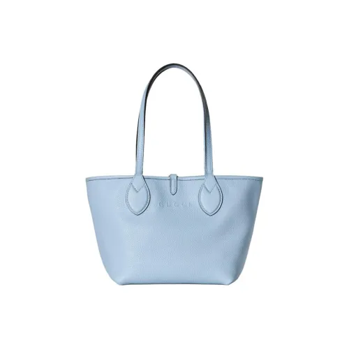 GUCCI Totissima GRAIN LEATHER с GG Холст Тоут Сумка Сумка для покупок Сумка через плечо Сумка Маленькая Женская Небесно-голубая