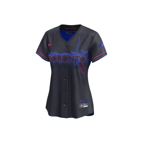 nike Bo Bichette Toronto Синий Jays Городской Connect Спортивная одежда Женские Морской синий