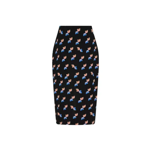 DVF Diane Von Furstenberg Повседневный Длинный Юбка Женские Черный