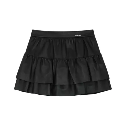 WE11DONE Кожаные короткие юбки Женские Черный