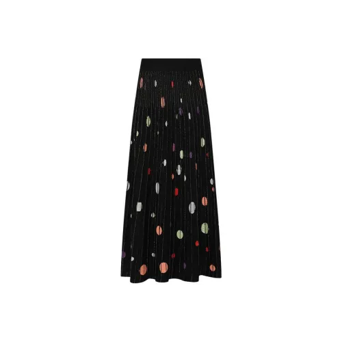 DVF Diane Von Furstenberg Повседневный Длинный Юбка Женские Черный