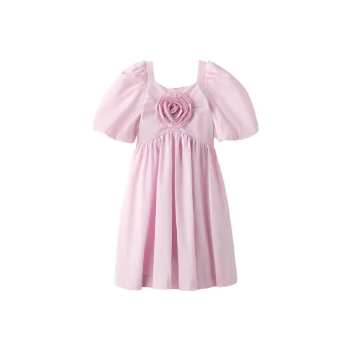 ZARA Детское платье дошкольное Розовый Фуксия