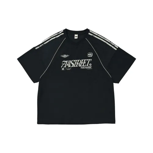 714STREET Черный Унисекс T-рубашки