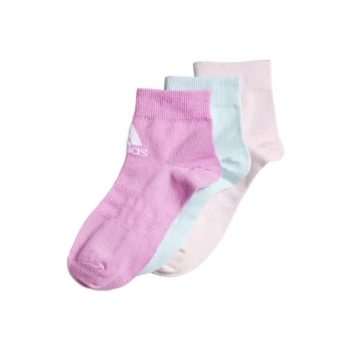 Adidas Носки 3 пачки Розовый Фиолетовый Синий Детские