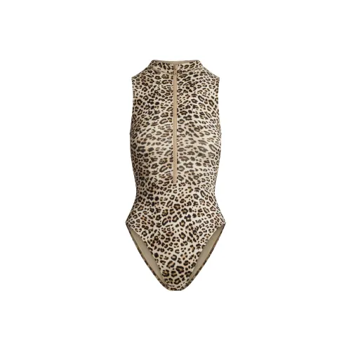 Skims Купальник ван-пис с леопардовым принтом