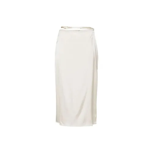 Jacquemus Экрю Женские Повседневные Длинные Юбки