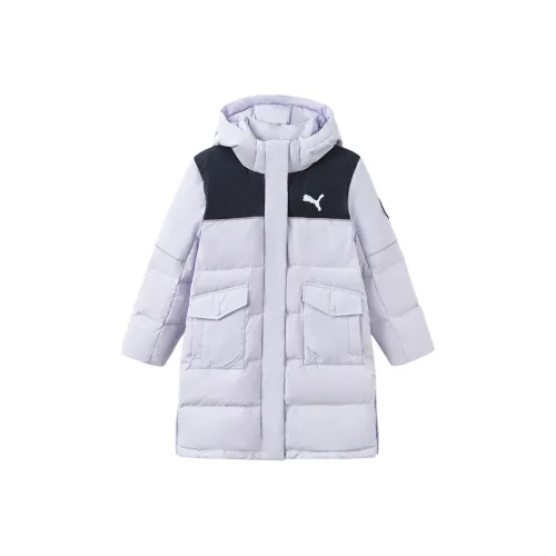 PUMA Пуховик Sportstyle Series WISESHIELD Длинный Розово-фиолетовый Детский