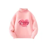 [Комбинированная нить Core-Spun Водолазка] Розово-вишневый градиентный Белль