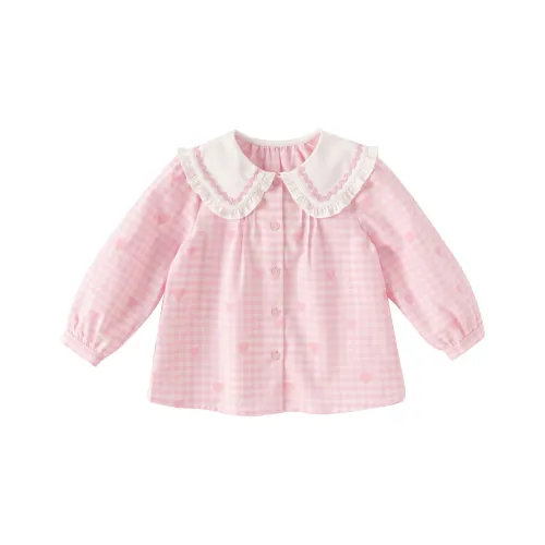 DAVE&BELLA Розово-белая клетка Kids Рубашки