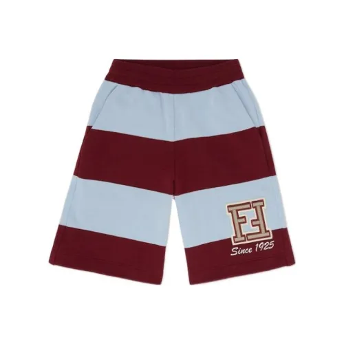 FENDI SS23 Шорты Детские Синие Коричневые