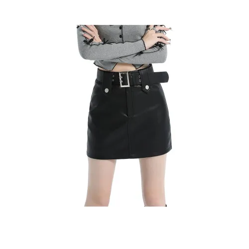 Кожаные короткие юбки MM женские