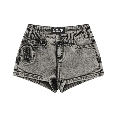 SMFK Джинсовые шорты Женские Бетон Серый
