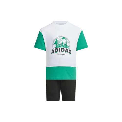 Adidas Повседневная спортивная одежда Белый Светлый Газонный зеленый Черный Для детей 3-7 лет