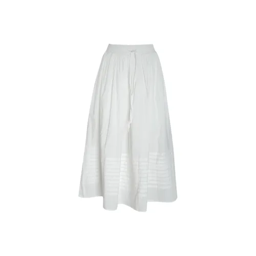 Little Pull Повседневный Длинный Юбка Женская Белая