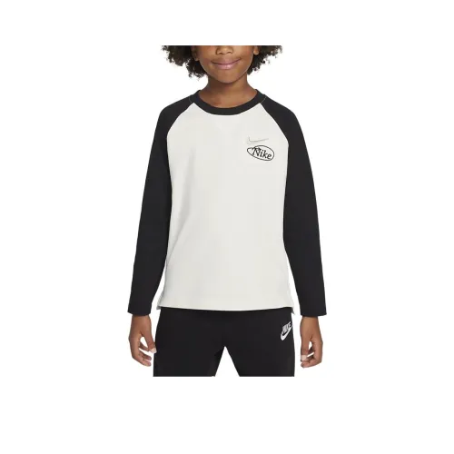 Nike T-рубашка Черный Парусный Белый для детей 3-7 лет