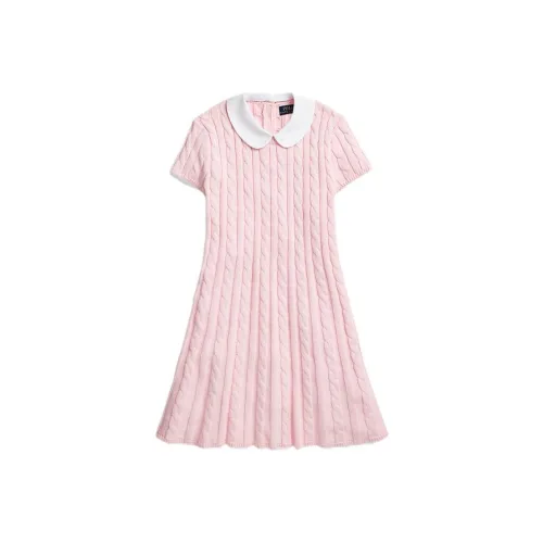 Polo Ralph Lauren Детское платье FW23 розовое для малышей