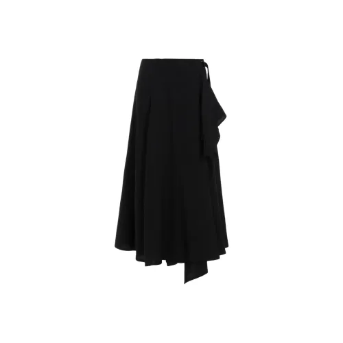 Yohji Yamamoto Femme SS25 Повседневный Длинный Юбка Женские Черный