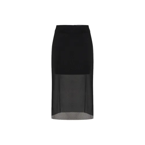 MOCO Повседневный Длинный Юбка Женская Черная