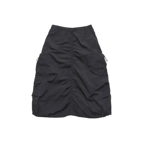 Mlb Base Logo Basic Collection Серый Женские Повседневные Длинные Юбки