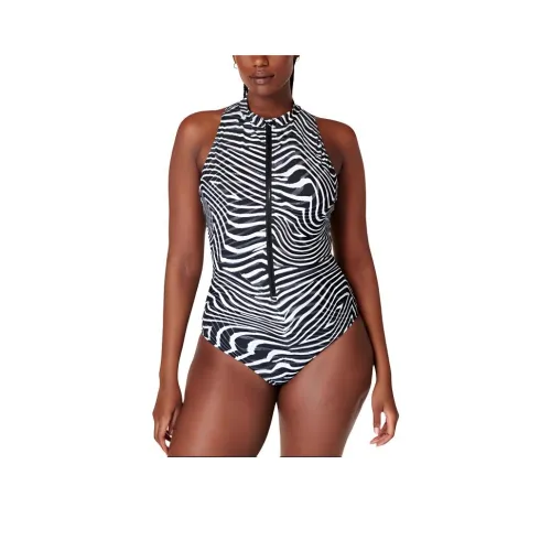 Sweaty Betty Vista Xtra Ван-Пис Купальник Женские Серый Exposure Принт