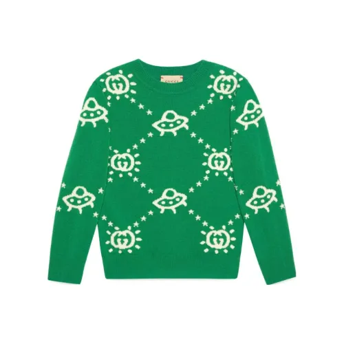 GUCCI Зеленый Kids Свитеры