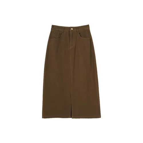 ZIMO Женские Повседневные Длинные Юбки