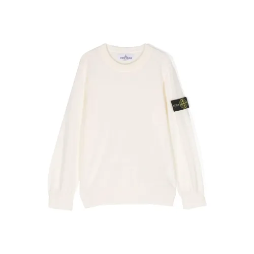 STONE ISLAND Слоновая кость Kids Свитеры