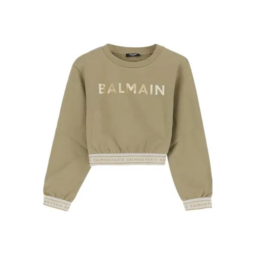 BALMAIN Армейский зеленый Kids Свитеры