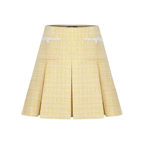 KARL LAGERFELD SS25 Повседневные короткие юбки Женские Желтые