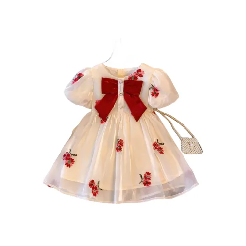 Purr Cow Детское платье цвет абрикос