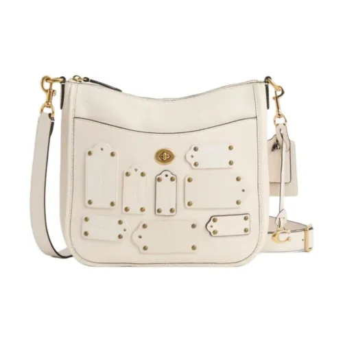 COACH Chaise Кожа Сумка через плечо Большая Женская Мел