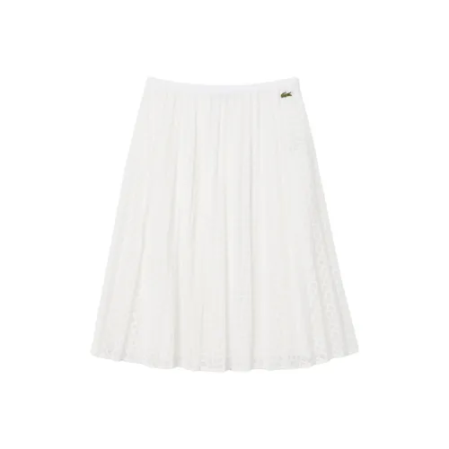 LACOSTE SS25 Повседневный Длинный Юбка Женская Белая