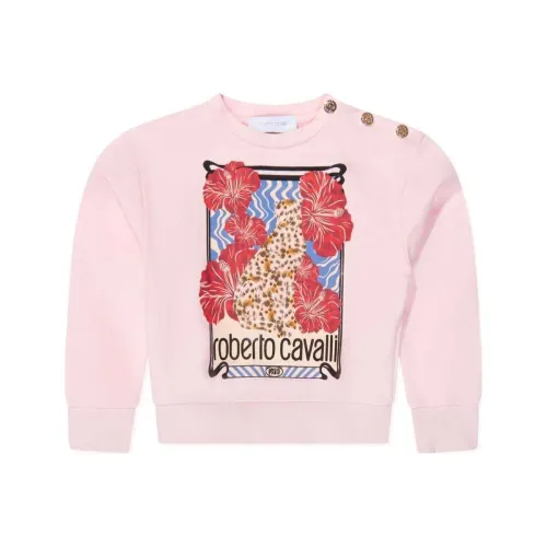 Roberto Cavalli Свитшот Розовый Детский