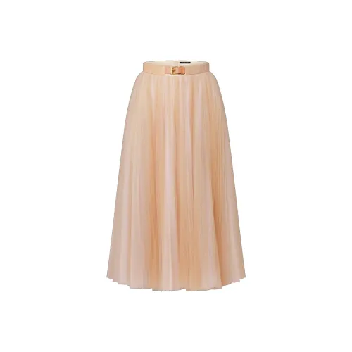 LOUIS VUITTON Повседневная длинная юбка женская розовая