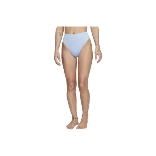 Nike Женские Высокая Талия Плавание Низ Плавательные Шорты Женские Светло-Синие