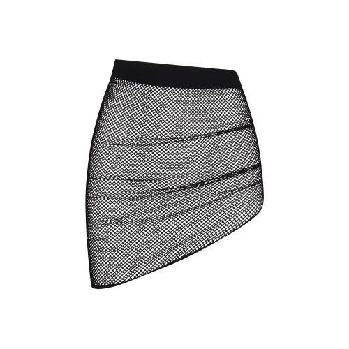 SKIMS Warp KNIT COVER UP RUCHED SARONG Платья и юбки для плавания Женские ONYX Оникс