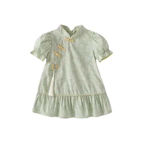 JELLYBABY Детское платье светло-гороховый зеленый для малышей