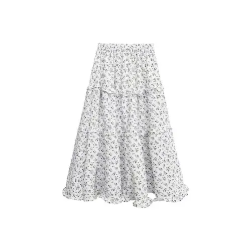 Cotton Gene Женские Повседневные Длинные Юбки