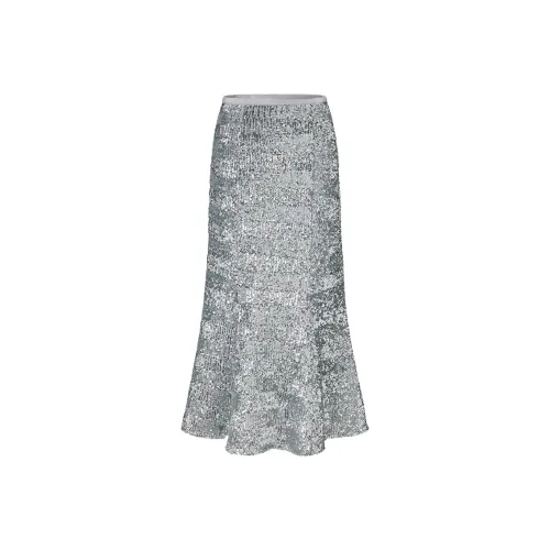 TAMMY TANGS Повседневная длинная юбка Women's Silver