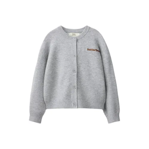 ZARA Свитер SS25 Зебра С принтом Серый Дети Возраст 3-7 лет