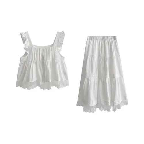 AFGGD Белый Женские Комплекты с юбкой