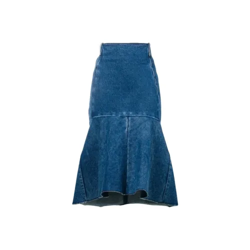 Balenciaga SS23 Denim Long Skirt Women's Blue Баленсиага SS23 Деним Длинная Юбка Женская Синяя
